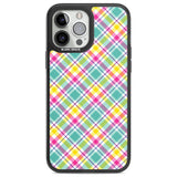 Crosshatch Plaid Phone Case iPhone 14 Pro Max / Black Impact Case,iPhone 13 Pro Max / Black Impact Case Blanc Space