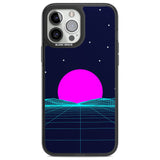 Miami Sunset Vaporwave Phone Case iPhone 13 Pro Max / Black Impact Case,iPhone 14 Pro Max / Black Impact Case Blanc Space