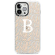 Personalised Subtle Monogram Abstract Floral Custom Phone Case iPhone 13 Pro Max / Impact Case,iPhone 14 Pro Max / Impact Case Blanc Space