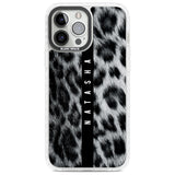 Personalised Snow Leopard Print Custom Phone Case iPhone 13 Pro Max / Impact Case,iPhone 14 Pro Max / Impact Case Blanc Space