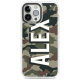 Personalised Classic Green Camo Custom Phone Case iPhone 13 Pro Max / Impact Case,iPhone 14 Pro Max / Impact Case Blanc Space