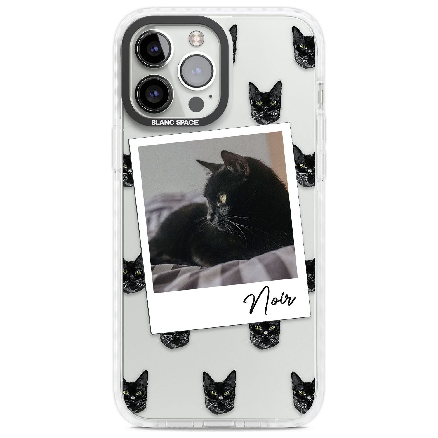 Personalised Bombay Cat Photo Custom Phone Case iPhone 13 Pro Max / Impact Case,iPhone 14 Pro Max / Impact Case Blanc Space