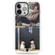 Personalised 2 Photo Grid Custom Phone Case iPhone 13 Pro Max / Impact Case,iPhone 14 Pro Max / Impact Case Blanc Space