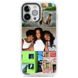 Personalised 3 Photo Grid Custom Phone Case iPhone 13 Pro Max / Impact Case,iPhone 14 Pro Max / Impact Case Blanc Space