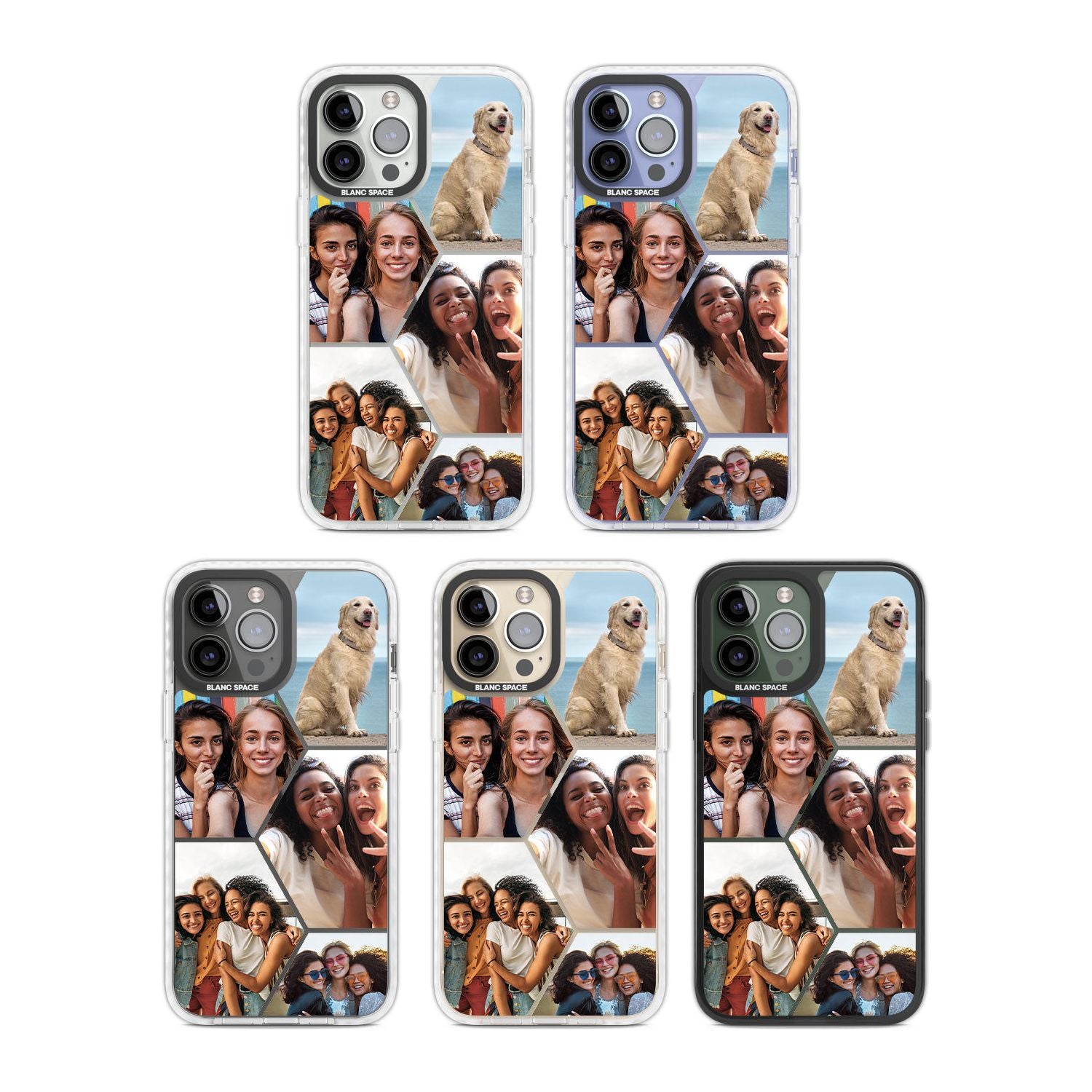 Personalised Heart Photo GridPhone Case for iPhone 14 Pro Max