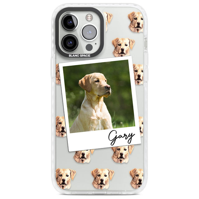 Personalised Labrador, Tan - Dog Photo Custom Phone Case iPhone 13 Pro Max / Impact Case,iPhone 14 Pro Max / Impact Case Blanc Space
