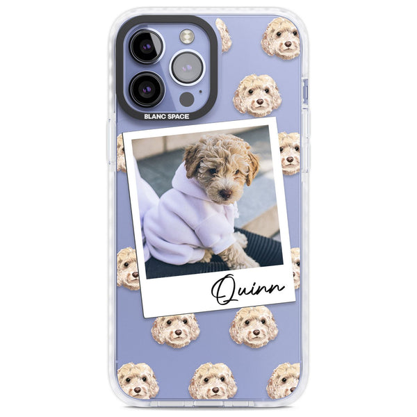 Personalised Cream Cockapoo Instant Camera Photo