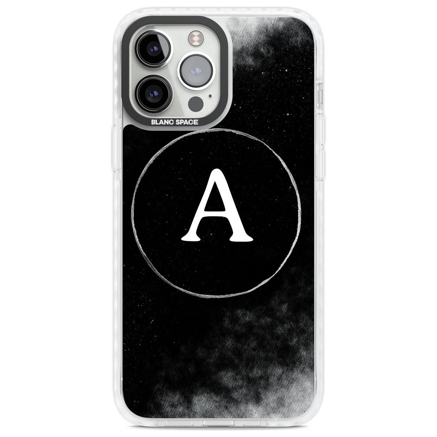 Personalised Eclipse Monogram Custom Phone Case iPhone 13 Pro Max / Impact Case,iPhone 14 Pro Max / Impact Case Blanc Space