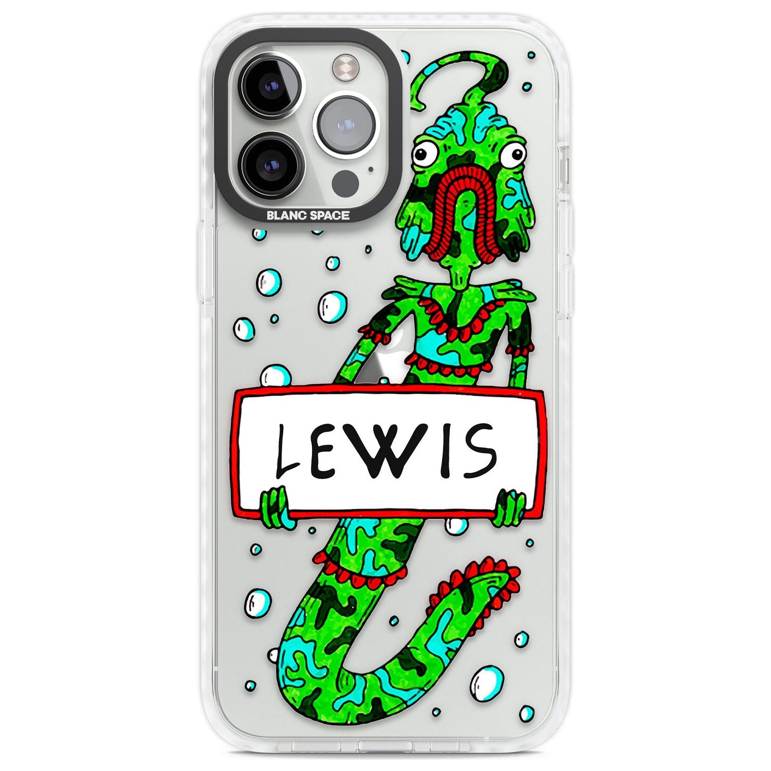 Personalised Fish Boy Custom Phone Case iPhone 13 Pro Max / Impact Case,iPhone 14 Pro Max / Impact Case Blanc Space