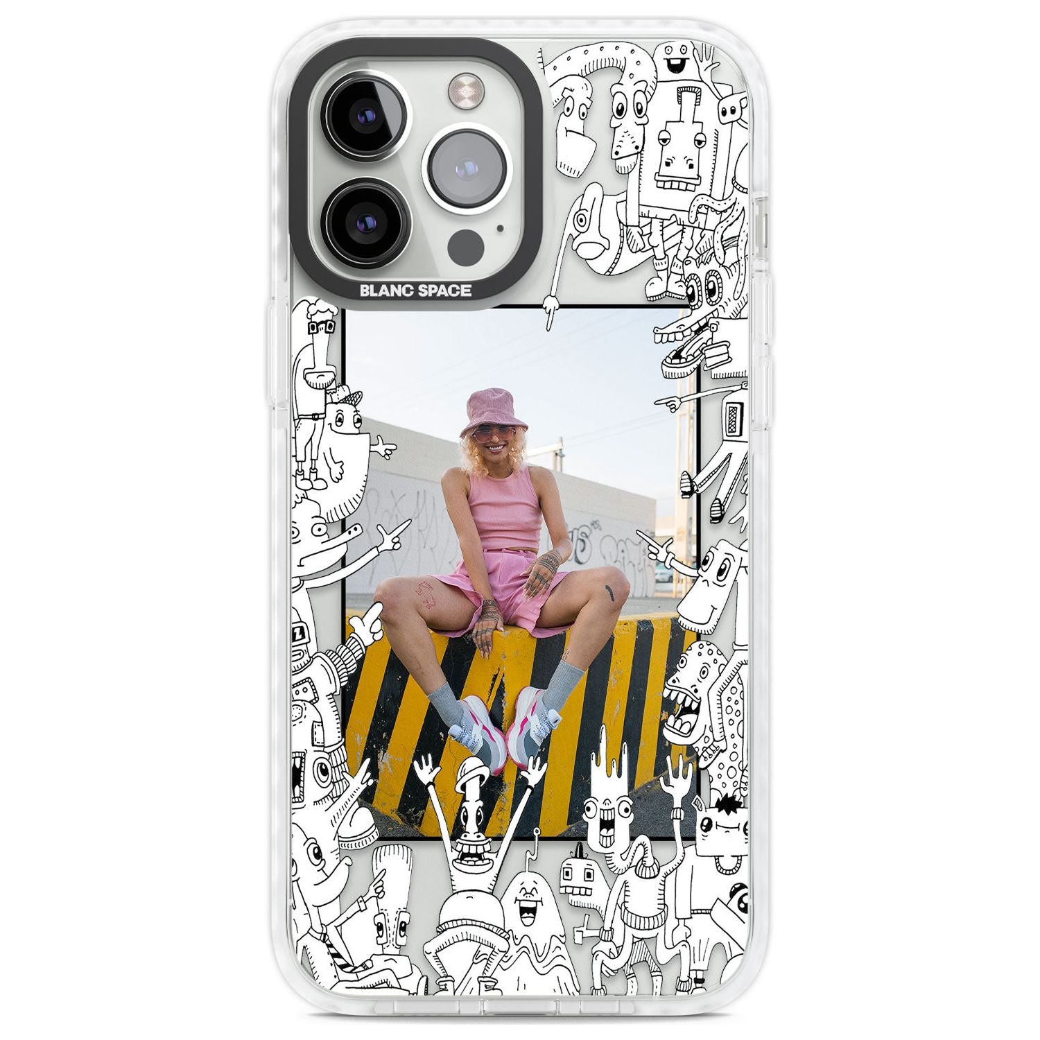 Personalised Look At This Photo Case Custom Phone Case iPhone 13 Pro Max / Impact Case,iPhone 14 Pro Max / Impact Case Blanc Space