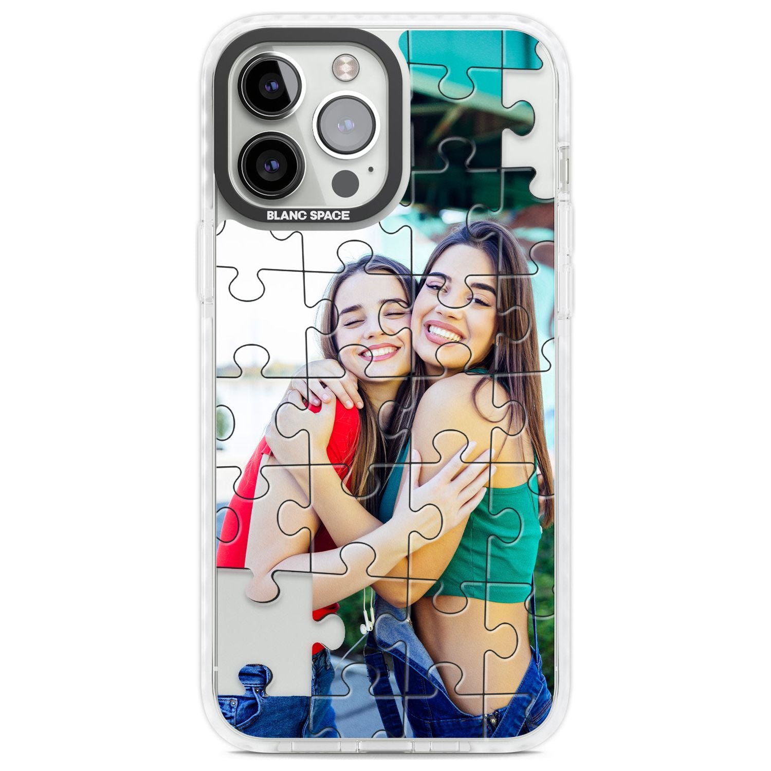 Personalised Jigsaw Puzzle Photo Custom Phone Case iPhone 13 Pro Max / Impact Case,iPhone 14 Pro Max / Impact Case Blanc Space