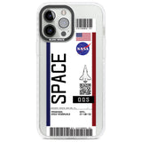 Personalised NASA Boarding Pass (Light) Custom Phone Case iPhone 13 Pro Max / Impact Case,iPhone 14 Pro Max / Impact Case Blanc Space