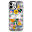 Personalised Sticker Mix on Grid Custom Phone Case iPhone 13 Pro Max / Impact Case,iPhone 14 Pro Max / Impact Case Blanc Space