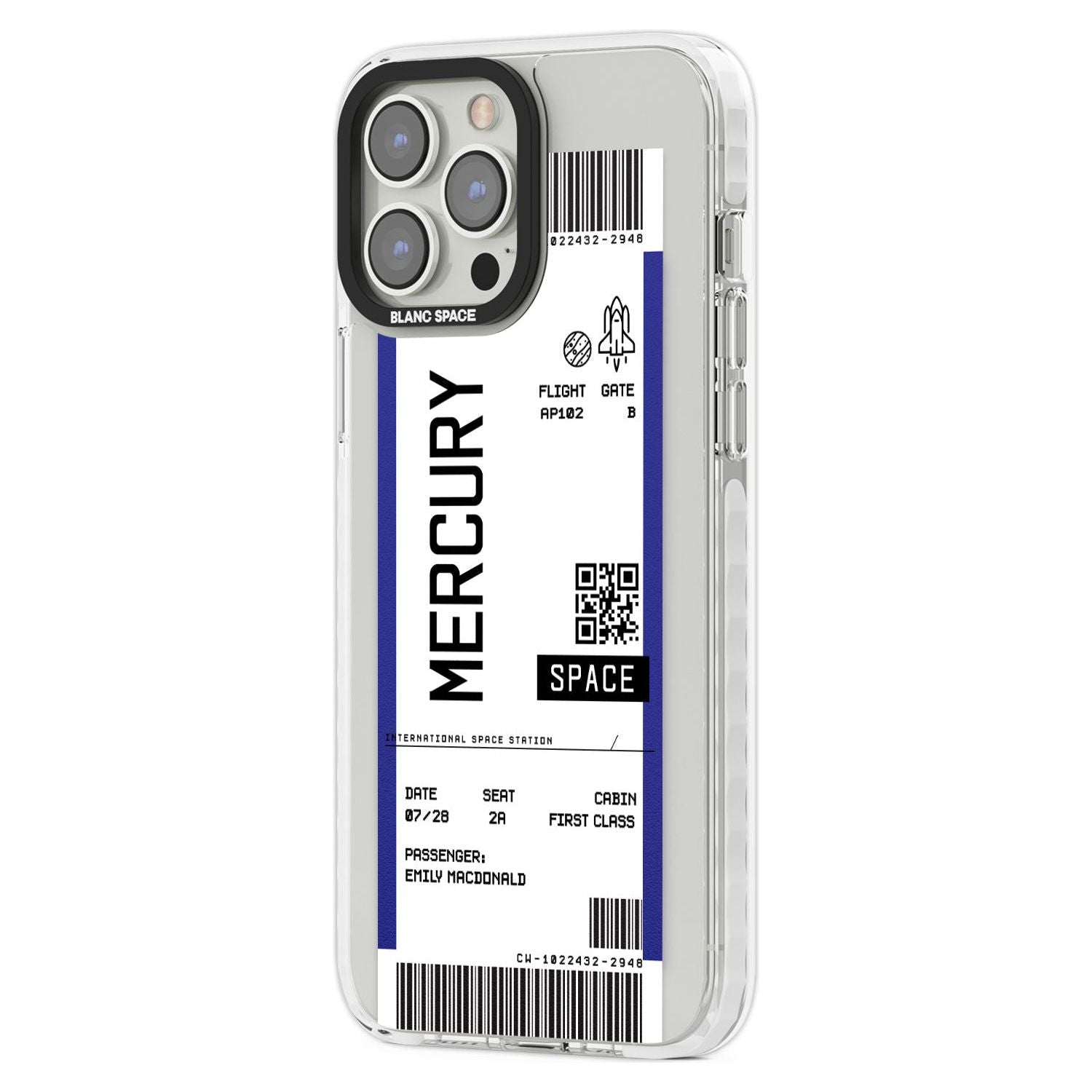 Personalised Mercury Space Travel Ticket