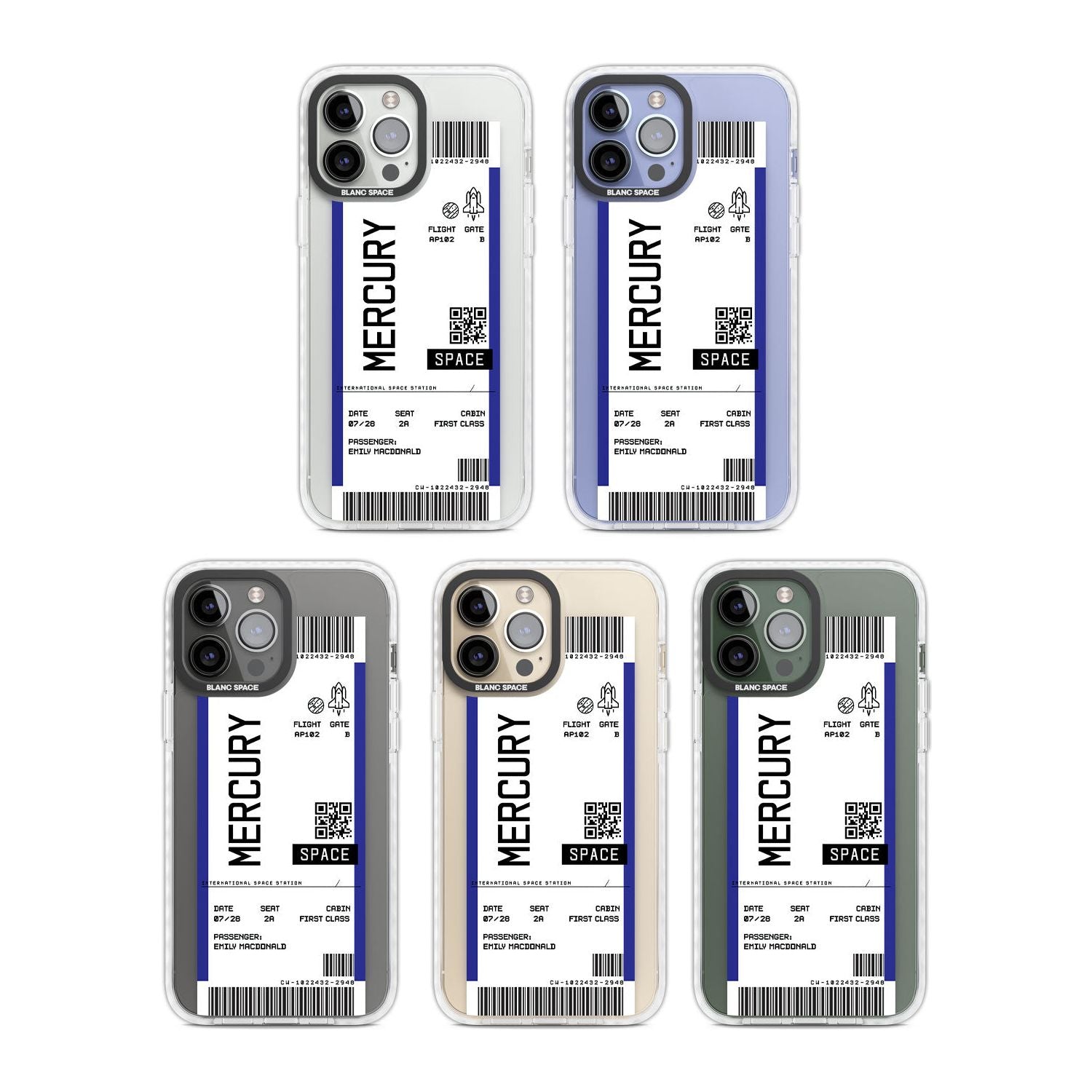 Personalised Mercury Space Travel Ticket