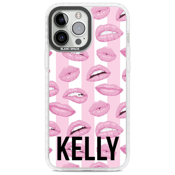 Personalised Pink Stripes & Lips