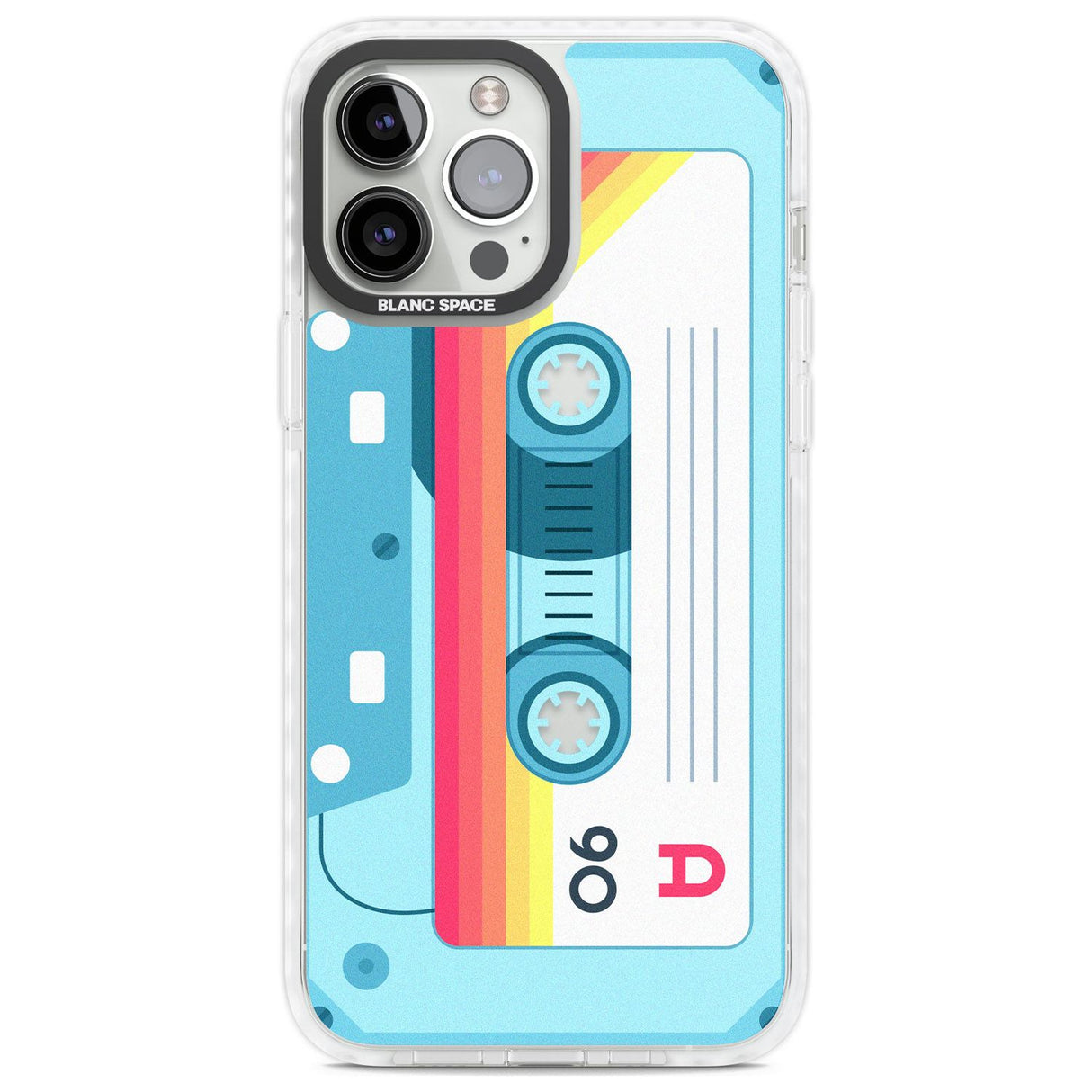 Personalised Sporty Cassette Custom Phone Case iPhone 13 Pro Max / Impact Case,iPhone 14 Pro Max / Impact Case Blanc Space