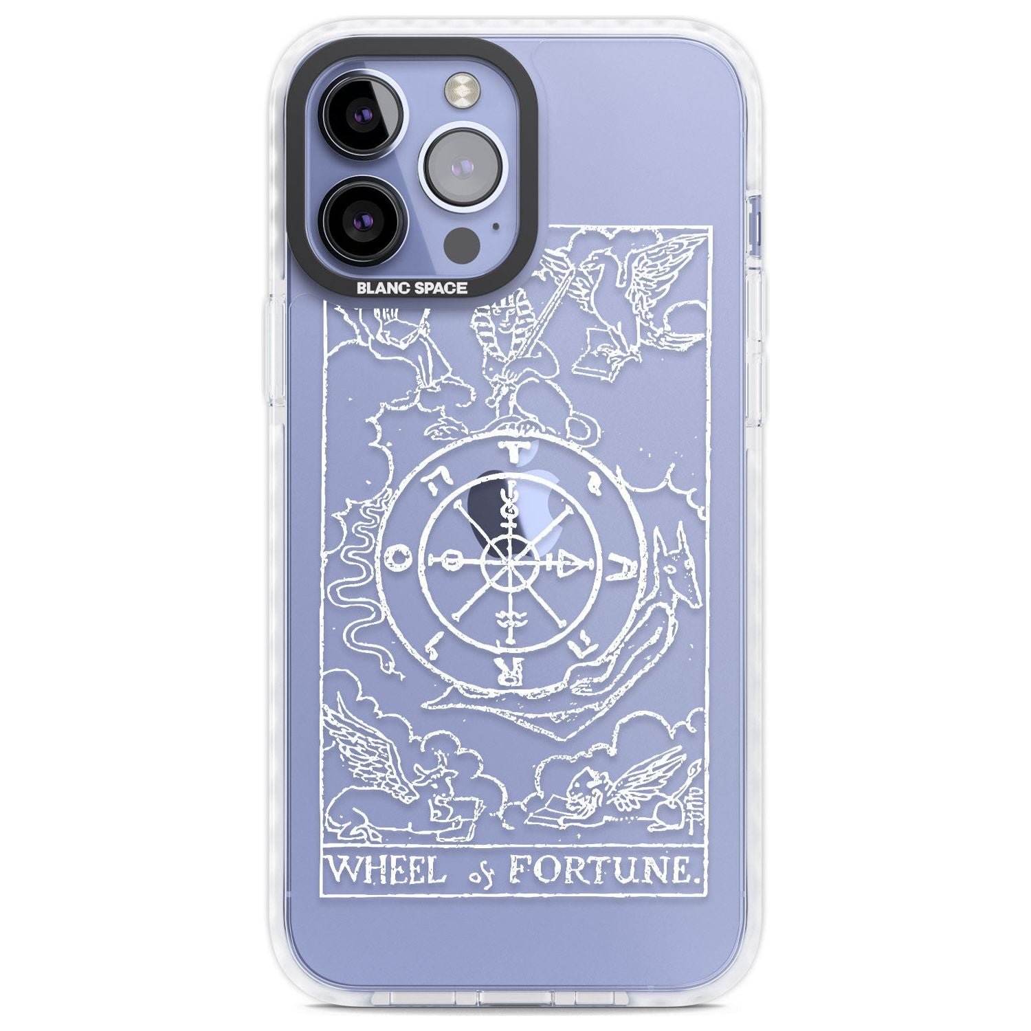Personalised Wheel of Fortune Tarot Card - White Transparent