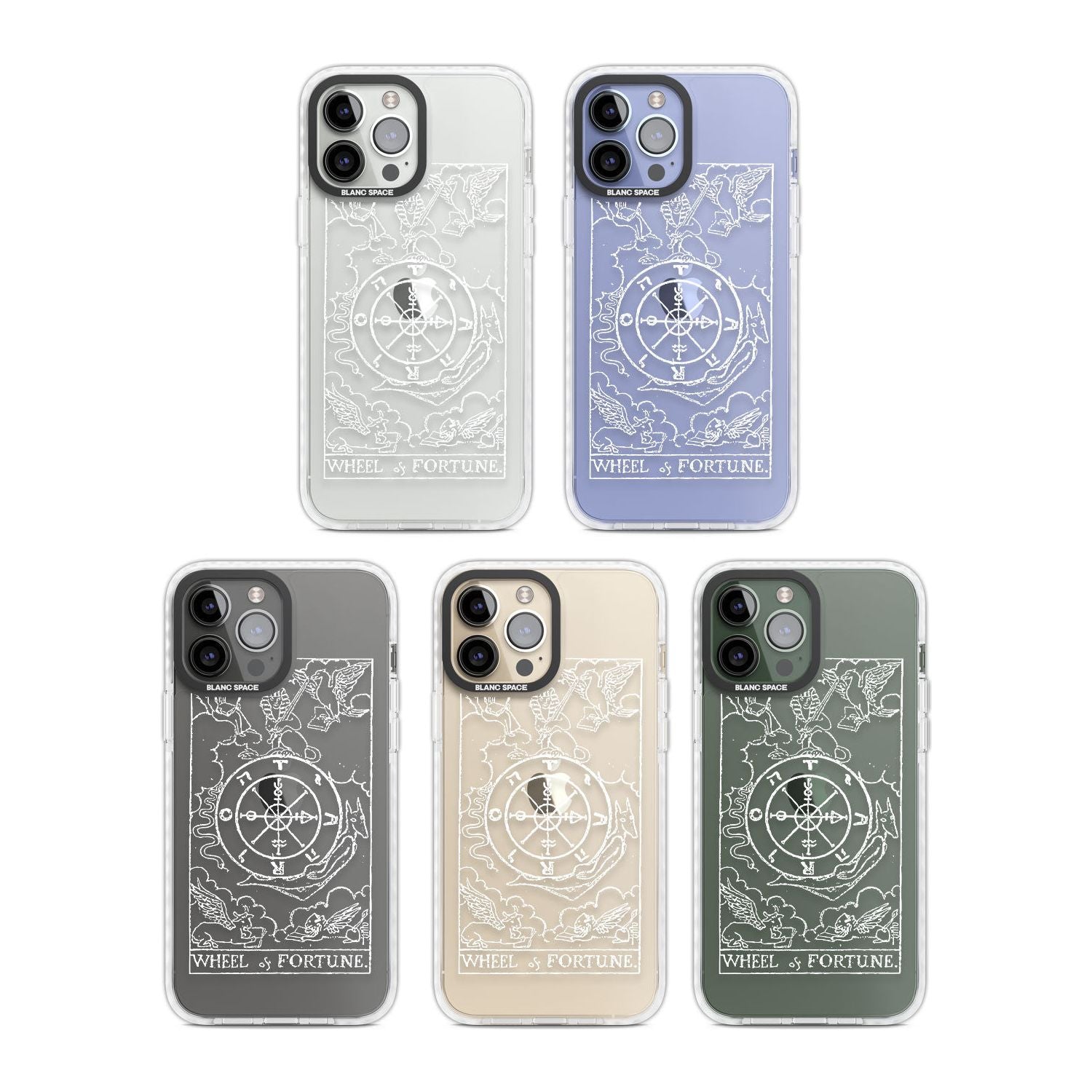 Personalised Wheel of Fortune Tarot Card - White Transparent