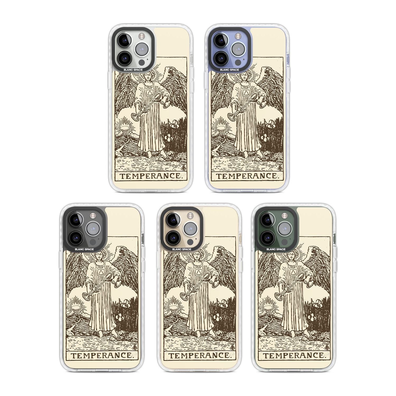 Personalised Temperance Tarot Card - Solid Cream