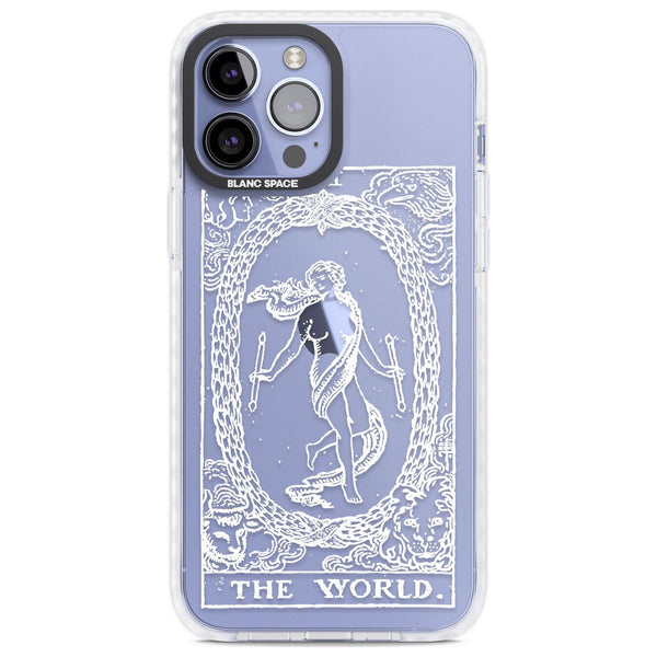 Personalised The World Tarot Card (White)