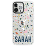 Personalised Terrazzo Custom Phone Case iPhone 13 Pro Max / Impact Case,iPhone 14 Pro Max / Impact Case Blanc Space