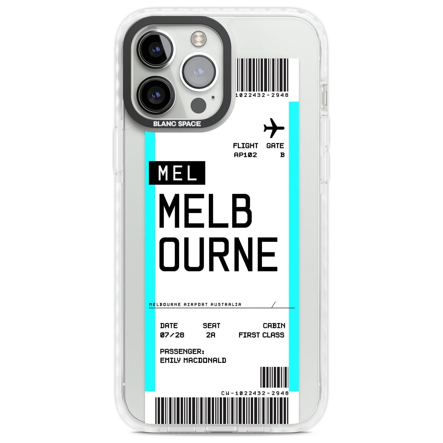 Personalised Melbourne Boarding Pass