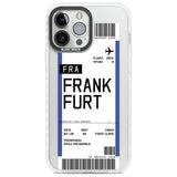 Personalised Frankfurt Boarding Pass Custom Phone Case iPhone 13 Pro Max / Impact Case,iPhone 14 Pro Max / Impact Case Blanc Space