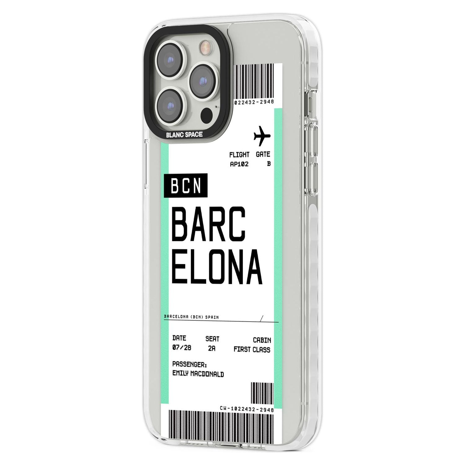 Personalised Barcelona Boarding Pass