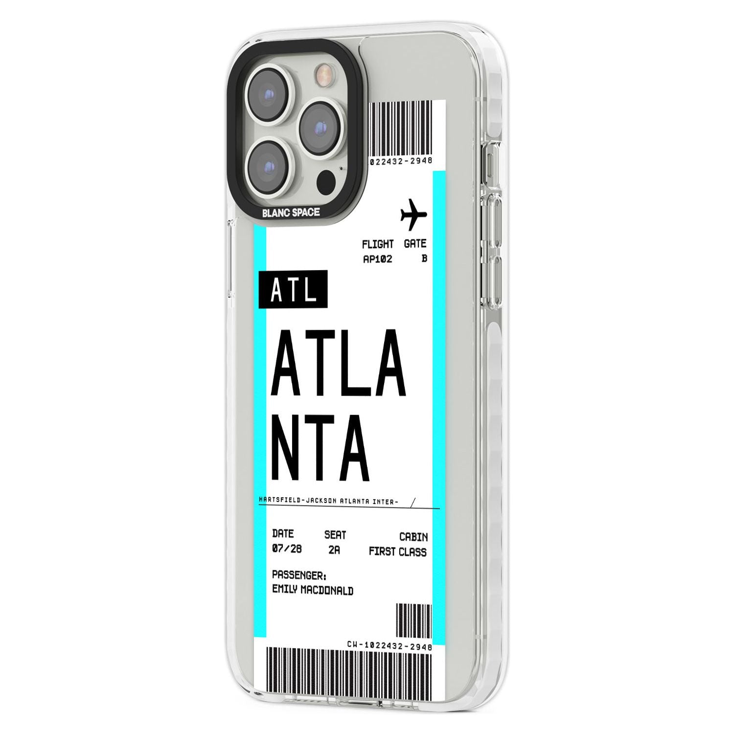Personalised Atlanta Boarding Pass
