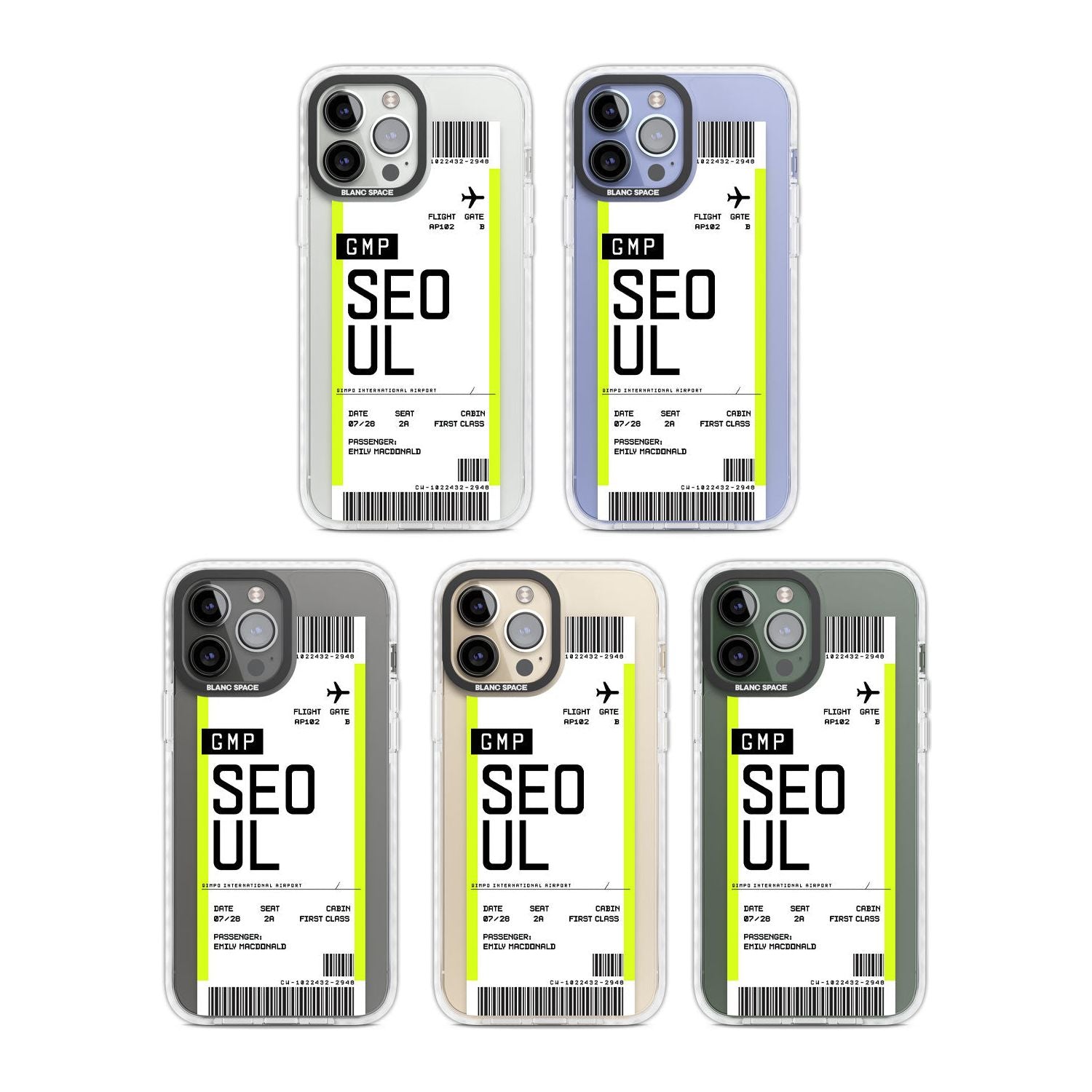 Personalised Seoul Boarding Pass