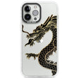 Large Black Dragon Phone Case iPhone 13 Pro Max / Impact Case,iPhone 14 Pro Max / Impact Case Blanc Space