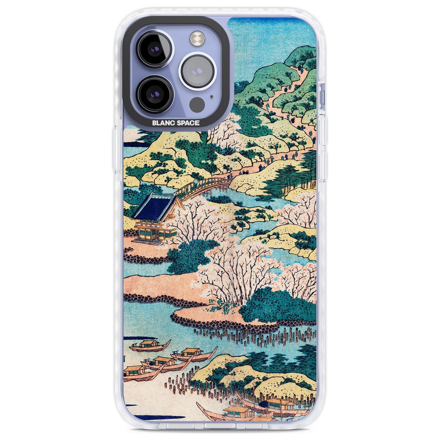 Coastal Community by Katsushika Hokusai Phone Case iPhone 13 Pro Max / Impact Case,iPhone 14 Pro Max / Impact Case Blanc Space