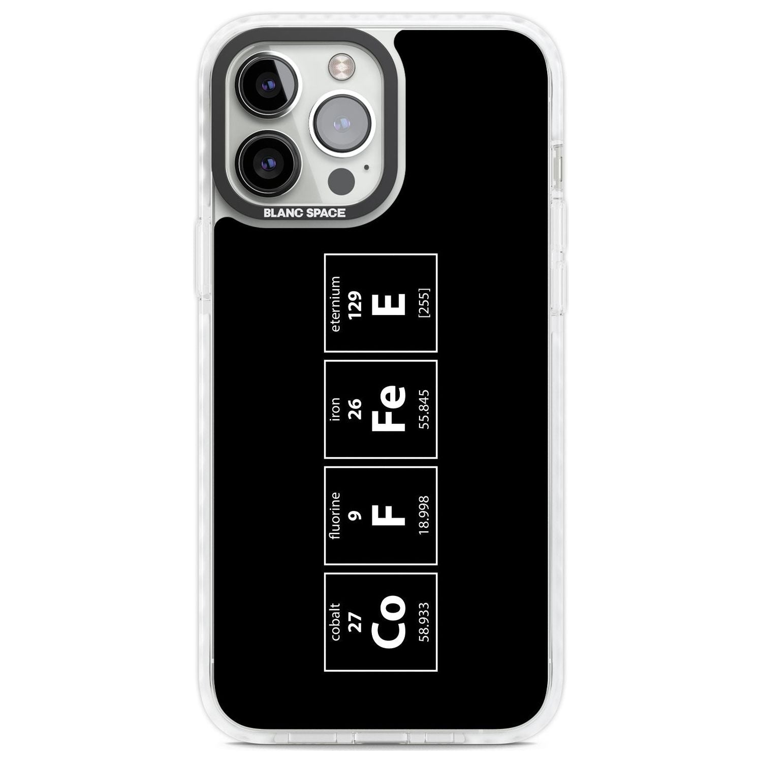 Coffee Element (Black) Phone Case iPhone 13 Pro Max / Impact Case,iPhone 14 Pro Max / Impact Case Blanc Space