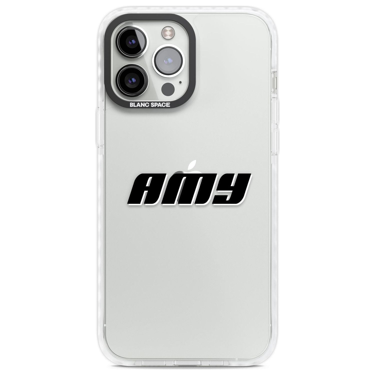 Personalised Clear Text  1C Custom Phone Case iPhone 13 Pro Max / Impact Case,iPhone 14 Pro Max / Impact Case Blanc Space