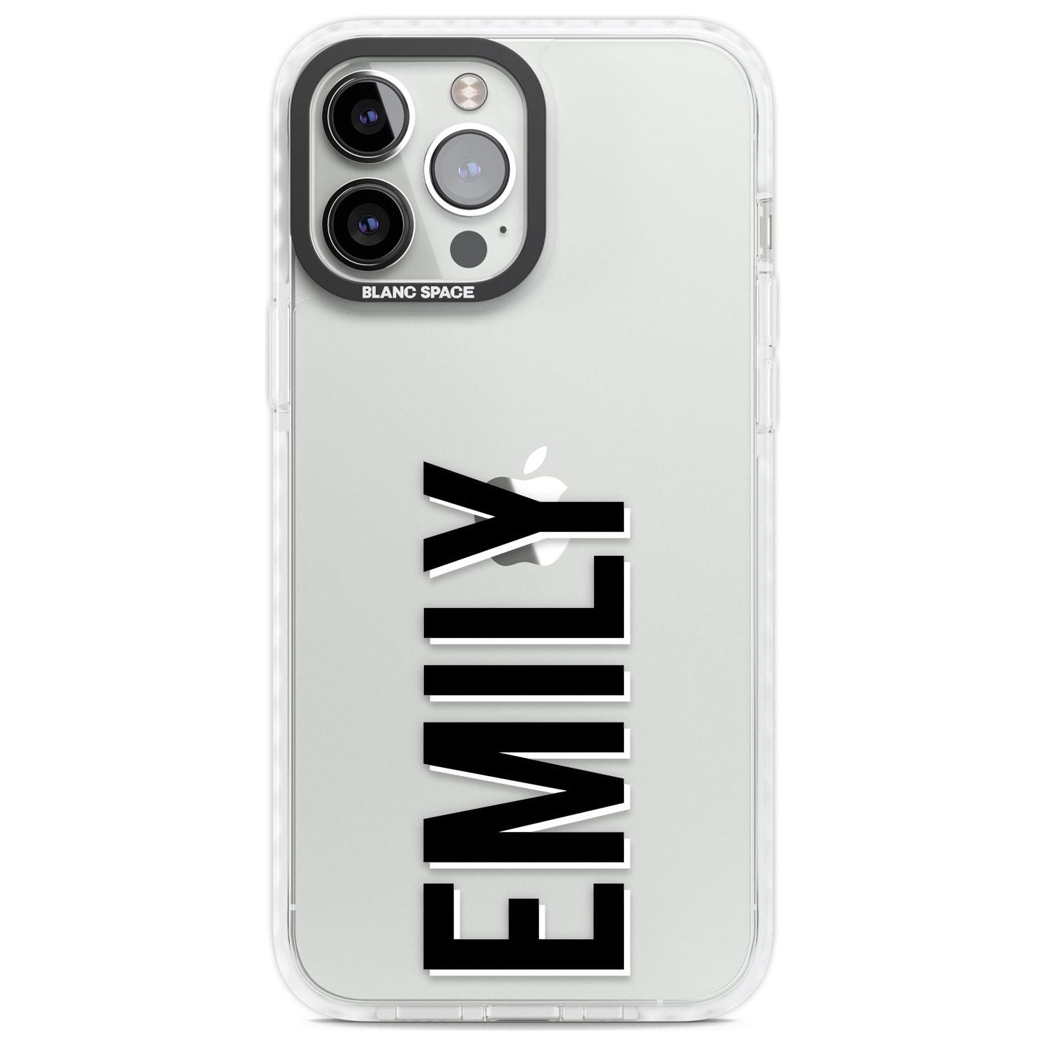 Personalised Clear Text  3A Custom Phone Case iPhone 13 Pro Max / Impact Case,iPhone 14 Pro Max / Impact Case Blanc Space