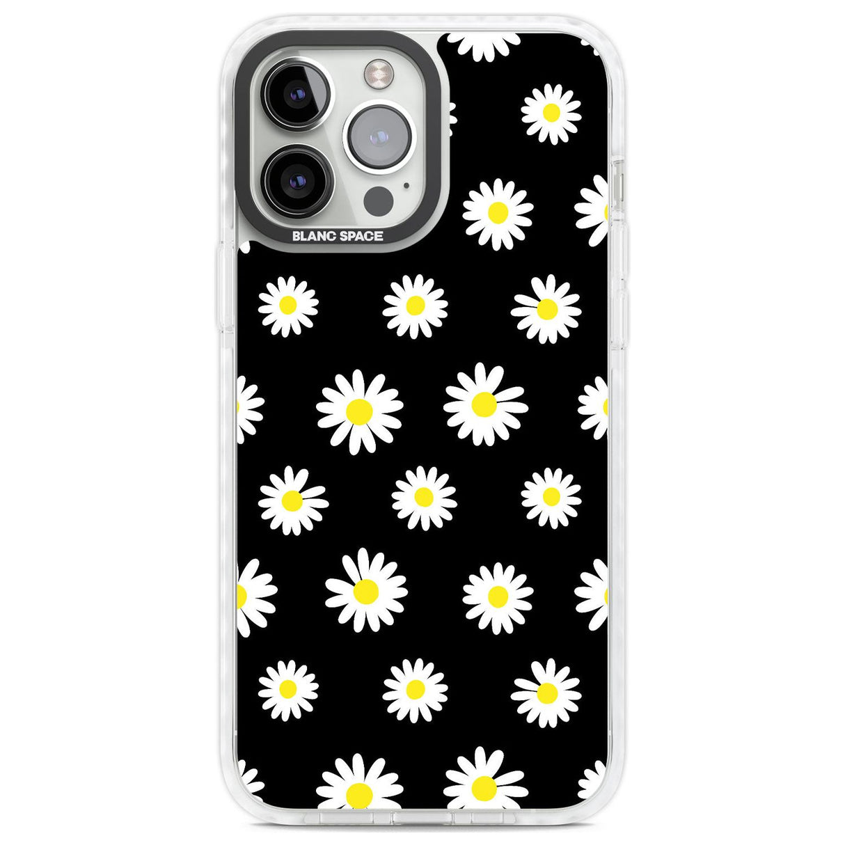 White Daisy Pattern (Black)