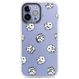 Clear Dice Pattern Phone Case iPhone 13 Pro Max / Impact Case,iPhone 14 Pro Max / Impact Case Blanc Space