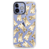 Cairn Terrier Watercolour Dog Pattern Phone Case iPhone 13 Pro Max / Impact Case,iPhone 14 Pro Max / Impact Case Blanc Space