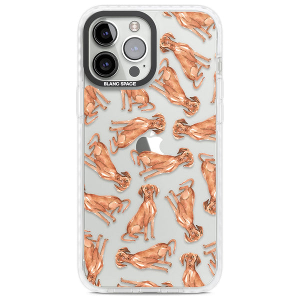 Hungarian Vizsla Watercolor Pattern