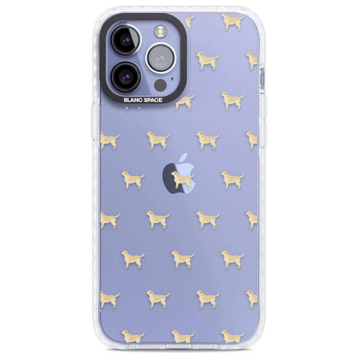 Tan Labrador Dog Pattern Clear