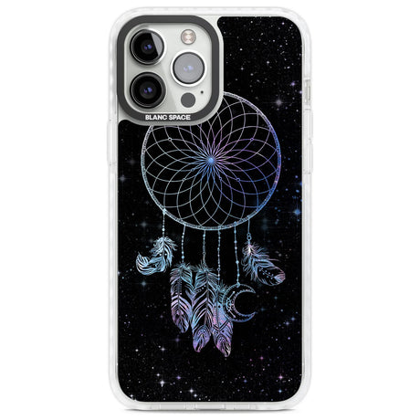 Dreamcatcher Space Stars Galaxy Print Phone Case iPhone 13 Pro Max / Impact Case,iPhone 14 Pro Max / Impact Case Blanc Space