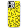 Happy Face Pattern Phone Case iPhone 13 Pro Max / Impact Case,iPhone 14 Pro Max / Impact Case Blanc Space