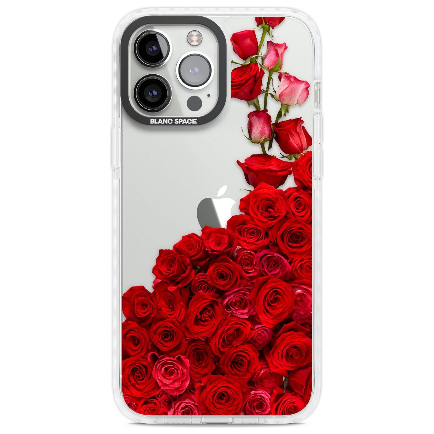 Floral Roses Phone Case iPhone 13 Pro Max / Impact Case,iPhone 14 Pro Max / Impact Case Blanc Space