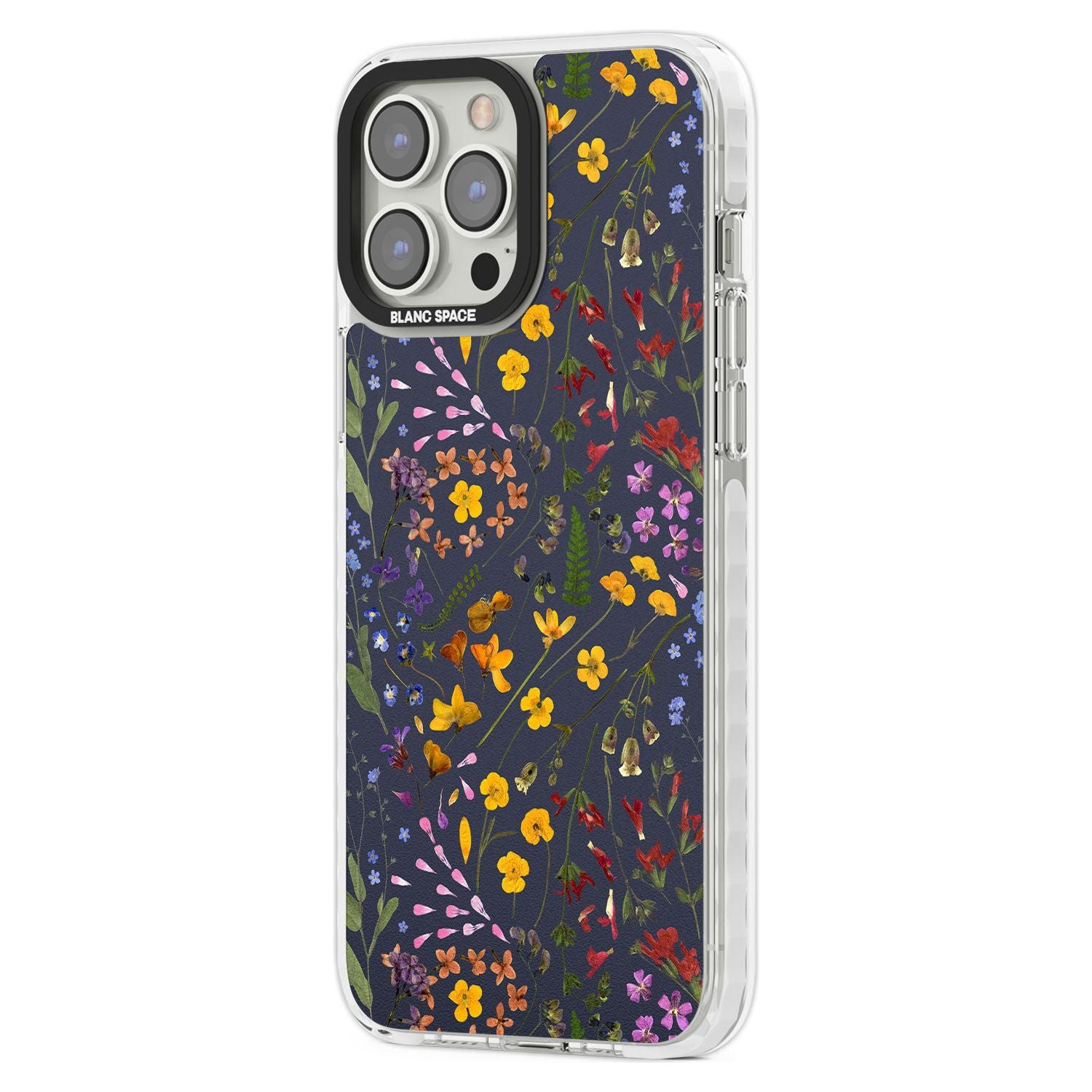 Wildflower Leaves Cluster Navy