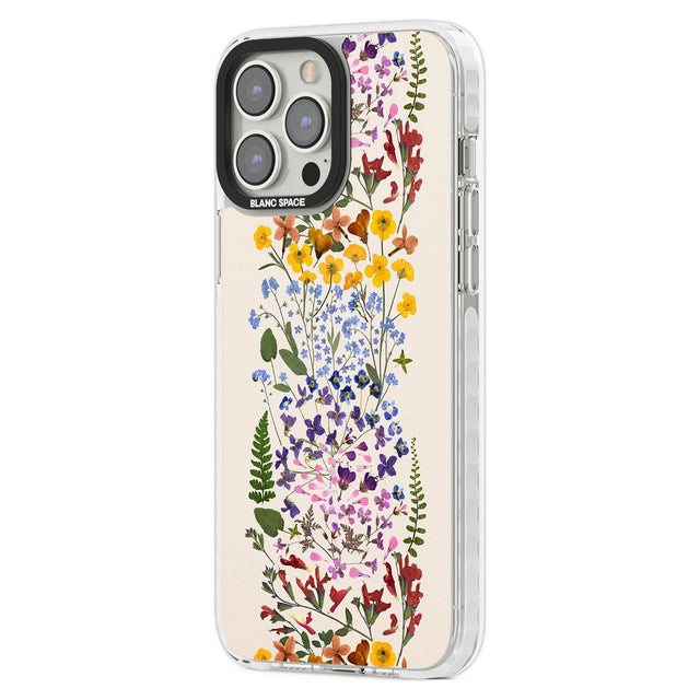 Wildflower Stripe Design - Cream