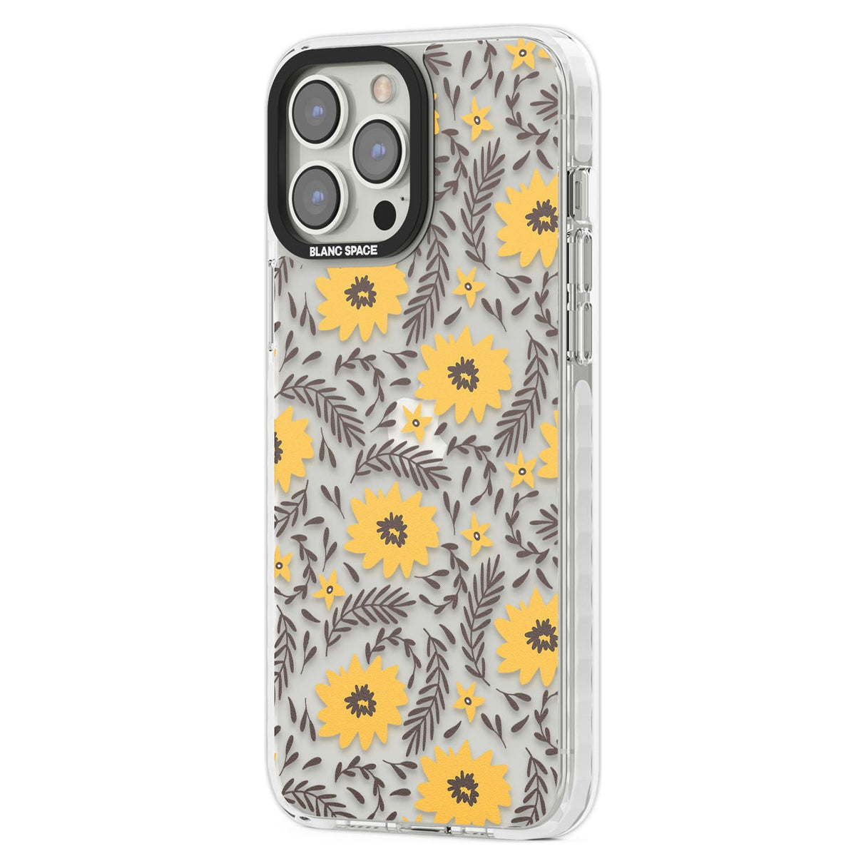 Yellow Blossoms Transparent Floral