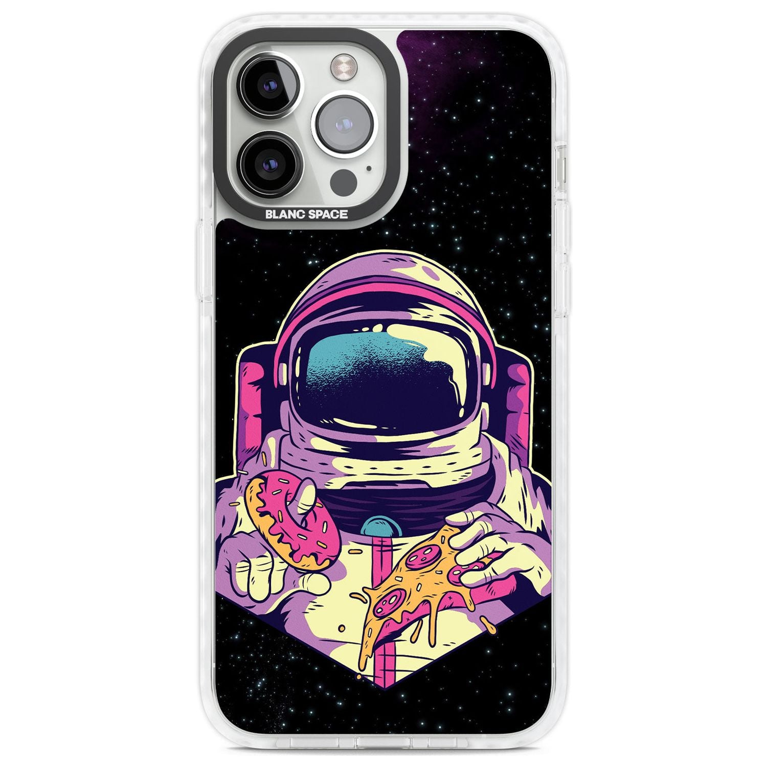 Astro Cheat Meal Phone Case iPhone 13 Pro Max / Impact Case,iPhone 14 Pro Max / Impact Case Blanc Space
