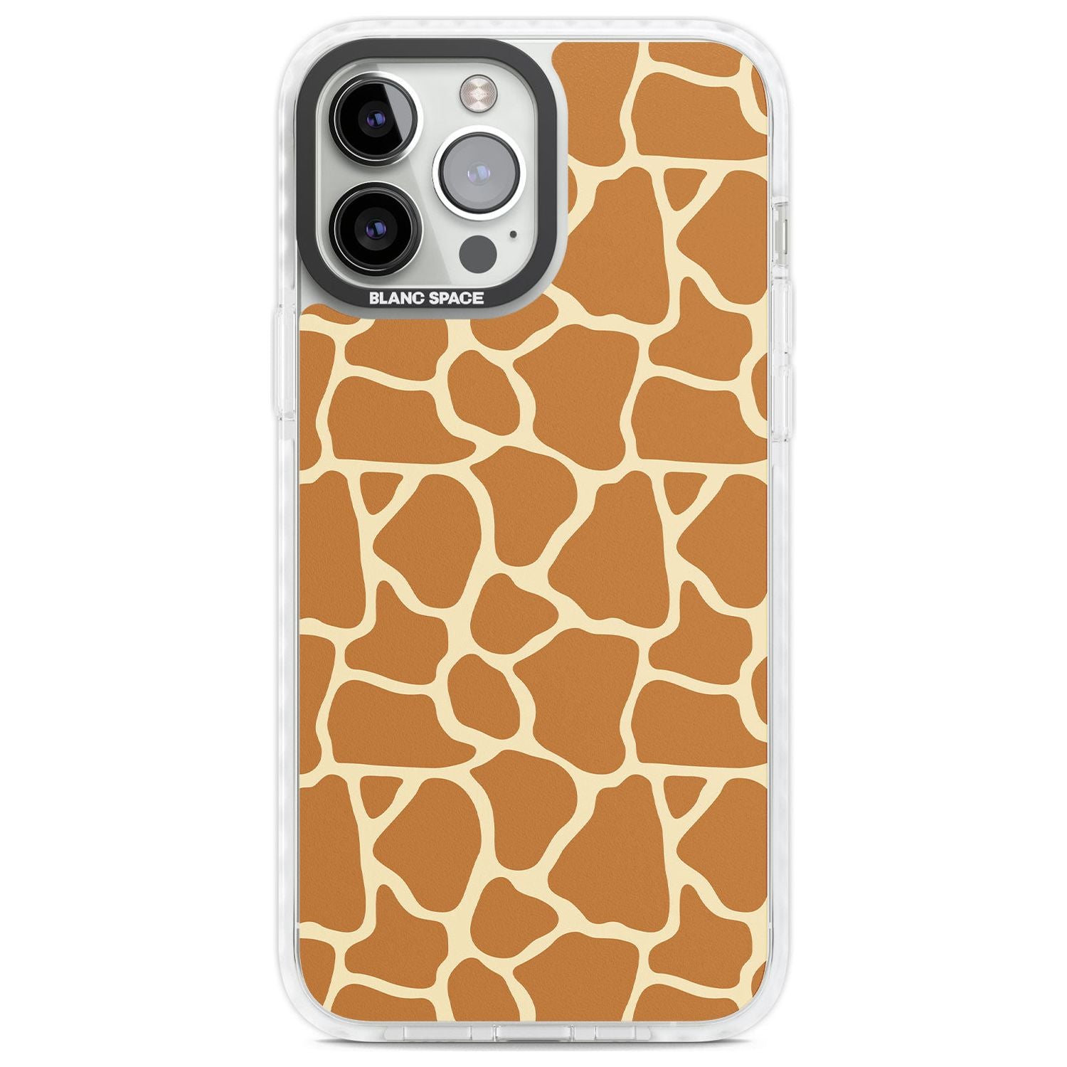Giraffe Pattern Phone Case iPhone 13 Pro Max / Impact Case,iPhone 14 Pro Max / Impact Case Blanc Space
