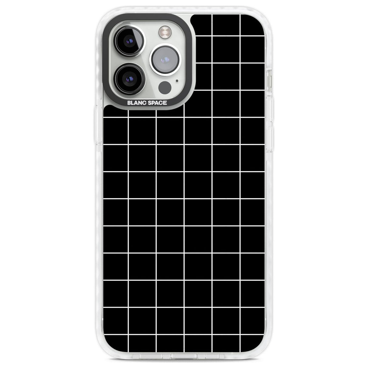 Simplistic Large Grid Pattern Black